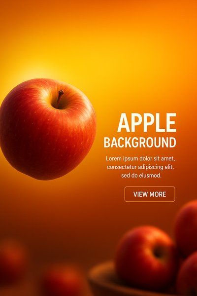 Vibrant Apple Background for Fresh Produce Themes
