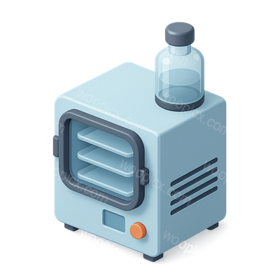 3D Icon of a Freeze Dryer in Isometric View