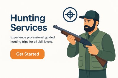 Professional Hunting Services Landing Page Design