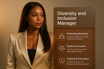 Stylish Diversity and Inclusion Manager Illustration