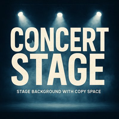 Concert Stage Background with Dramatic Lighting