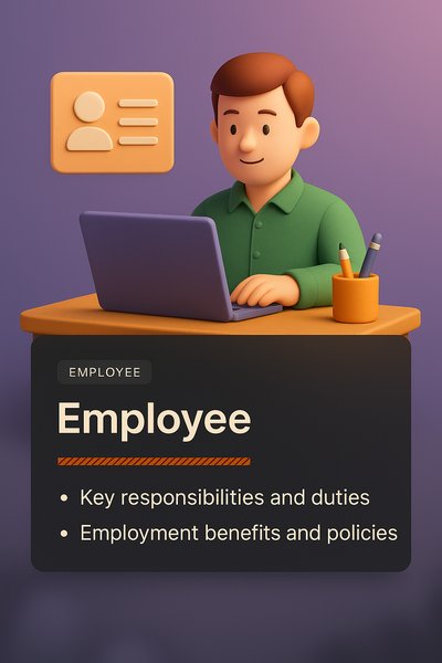 3D Web Design Concept Featuring Employee Interaction
