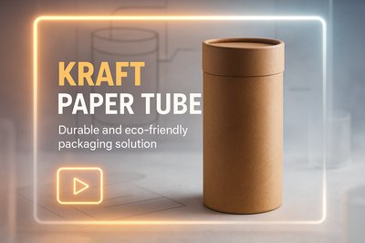 Eco-Friendly Kraft Paper Tube Packaging Design