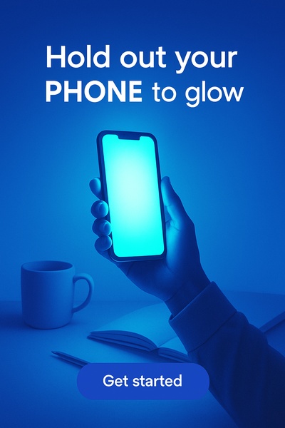 Glow in Shadows: Illuminating Phone in Hands