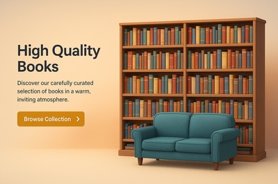 Cozy Library with Bookshelves and Reading Sofa