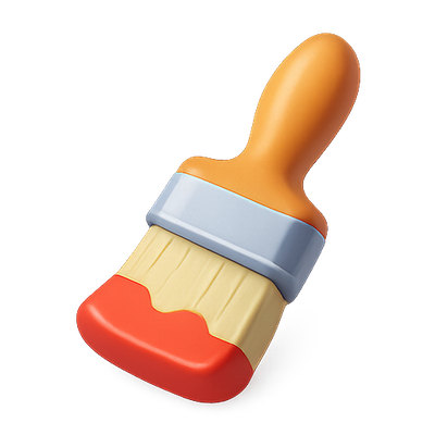 Colorful Toy Paint Brush for Creative Play
