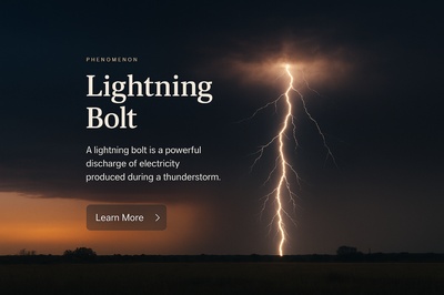 Stunning Lightning Bolt Illustration for Web Design