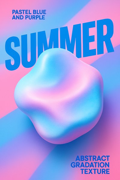 Vibrant Blue-Purple Abstract Texture with Bold Text