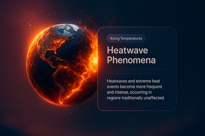 The Earth on Fire: A Visual Warning of Climate Change
