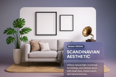 Stylish Scandinavian Interior with Modern Design Elements