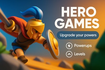 Dynamic 3D Illustration for Hero Games - Engaging Visual Design