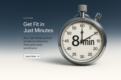 Stylish Web Design Featuring Timer for Fitness Goals