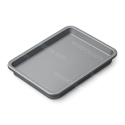 3D Icon of a Baking Sheet Pan in Isometric View