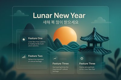 Lunar New Year Celebration Sunrise Illustration