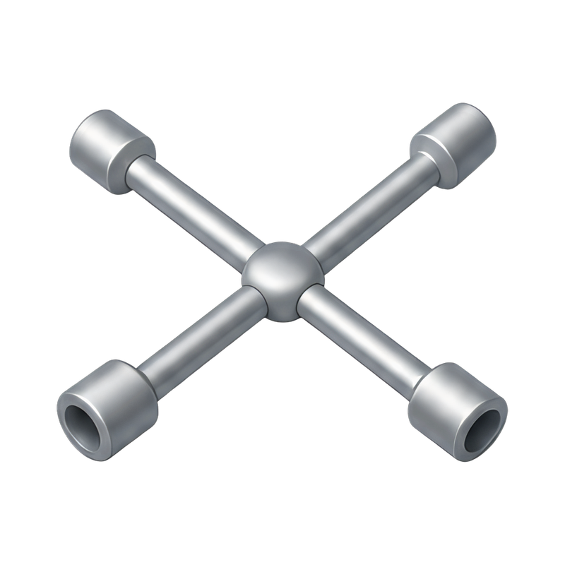 tire iron on a wooden surface