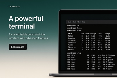 Stylish Terminal Interface with Custom Features