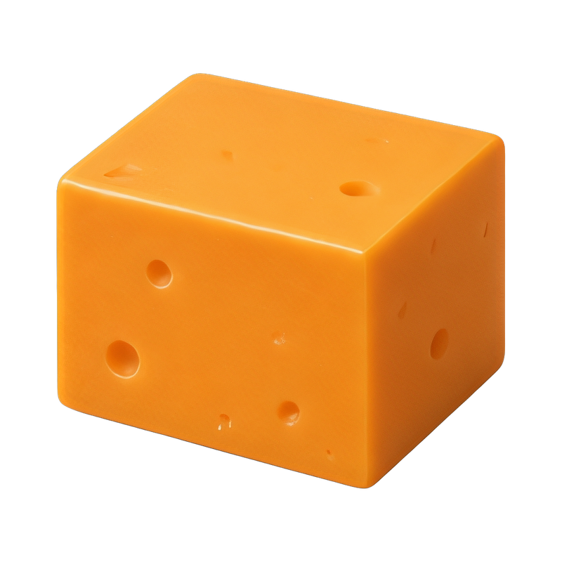 block of cheddar cheese