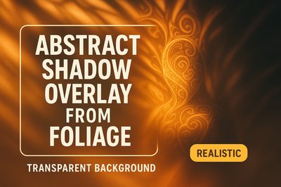 Abstract Shadow Overlay with Foliage Design