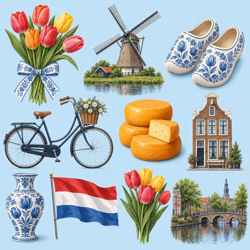 Dutch design elements collection