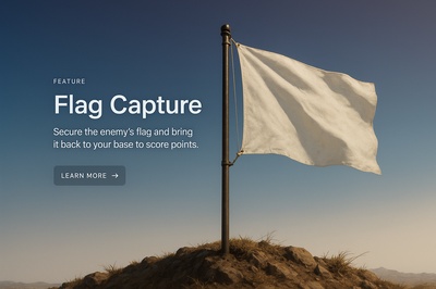 Stylish Flag Capture Concept for Web Design