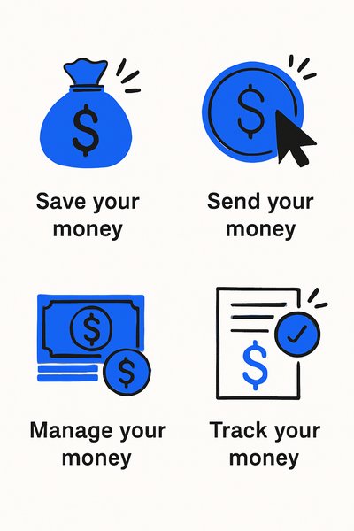 Illustrative Icons for Financial Management Concepts