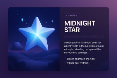 Midnight Star: Celestial Beauty in the Night Sky