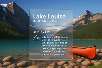 Stunning 3D Illustration of Lake Louise in Banff National Park