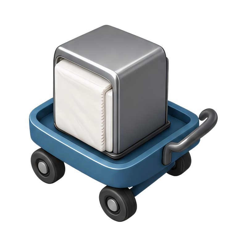 modern napkin holder cart