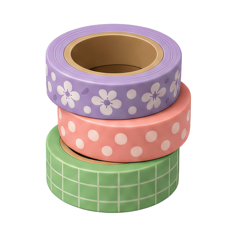 colorful washi tape display