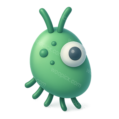 3D Icon of Plankton with Isometric View