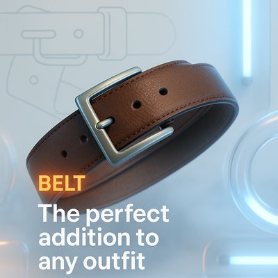 Stylish Leather Belt Product Image with Modern Design