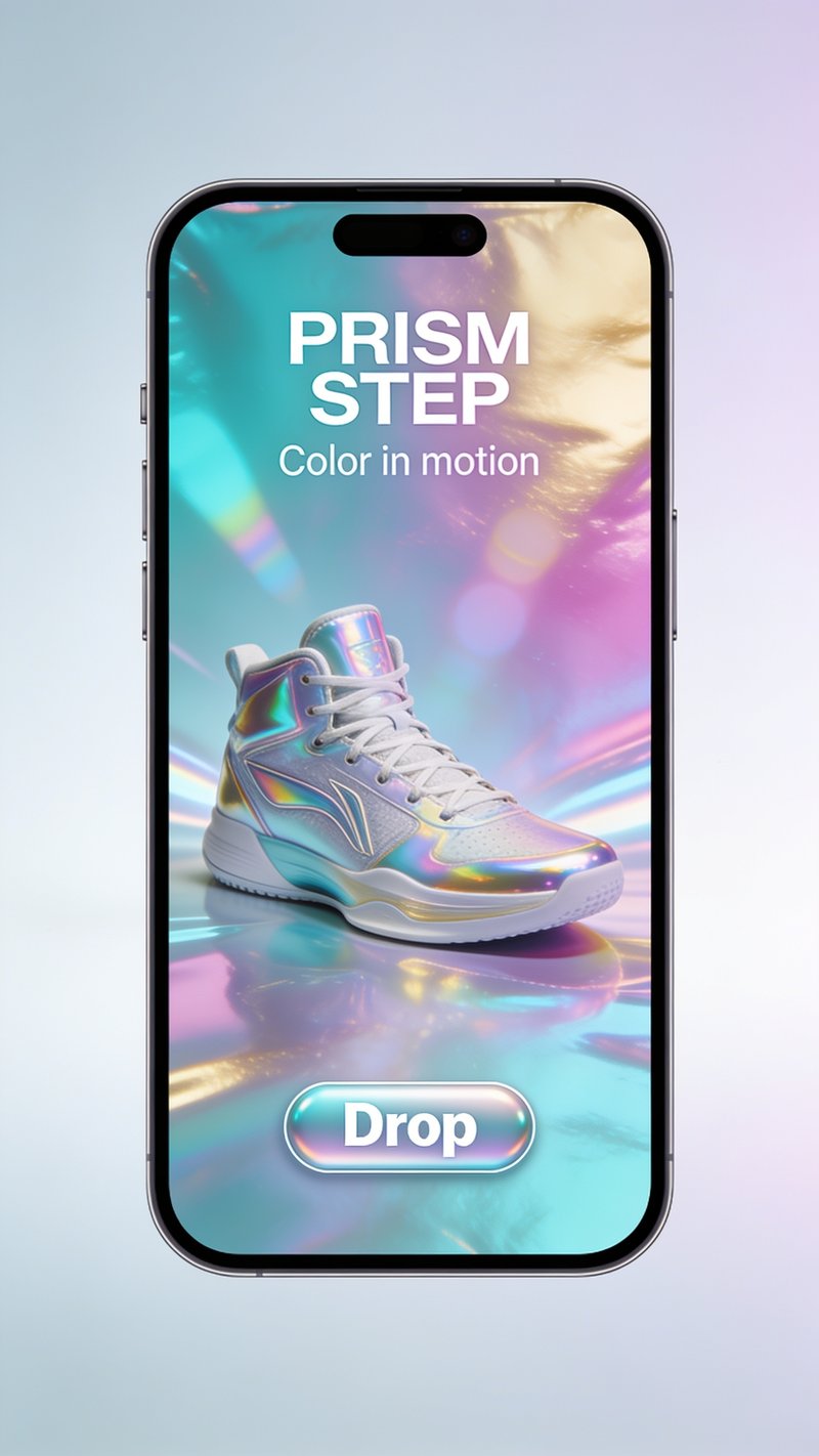 holographic sneaker design