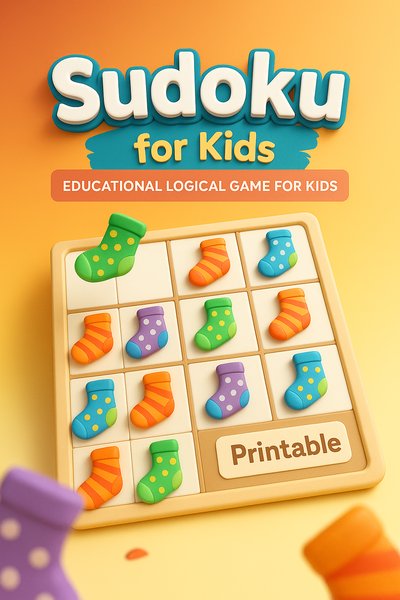 Colorful Educational Sudoku Game for Kids
