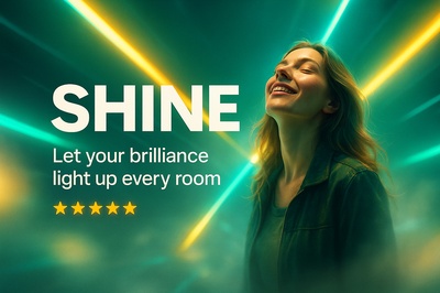Neon Dynamics of Carousel Design with Shine Theme