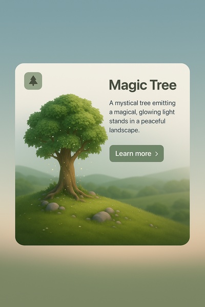 Enchanting Magic Tree in Serene Landscape