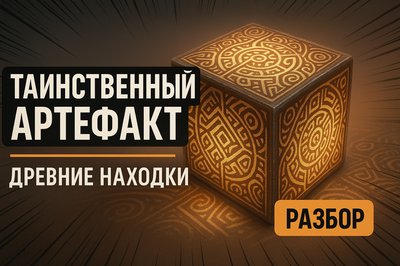 Mystical Artifact Presentation Graphic with Intricate Design