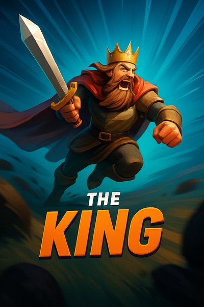 Dynamic Illustration of a Powerful King in Motion
