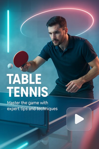 Dynamic Table Tennis Promotion with Engaging Visuals