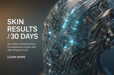 Hyperrealistic Skin Care Technology Showcase in Close-Up