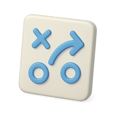Strategic Planning Icon Featuring Game Tactics