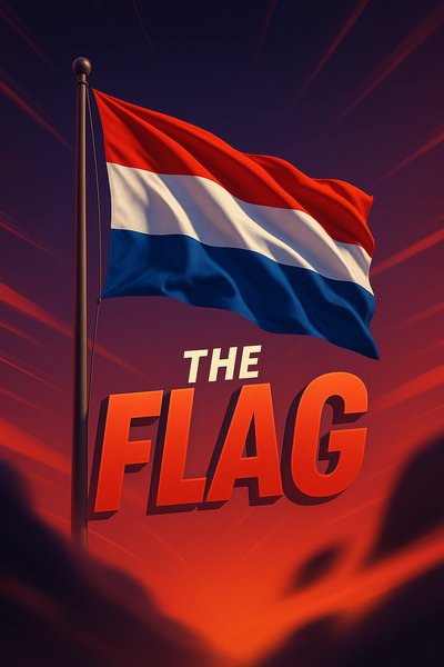 Dynamic Representation of a Flag with Bold Typography