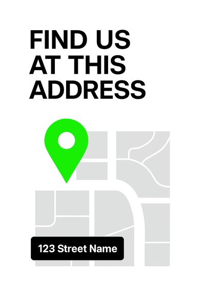 Address Locator Graphic with Map Icon