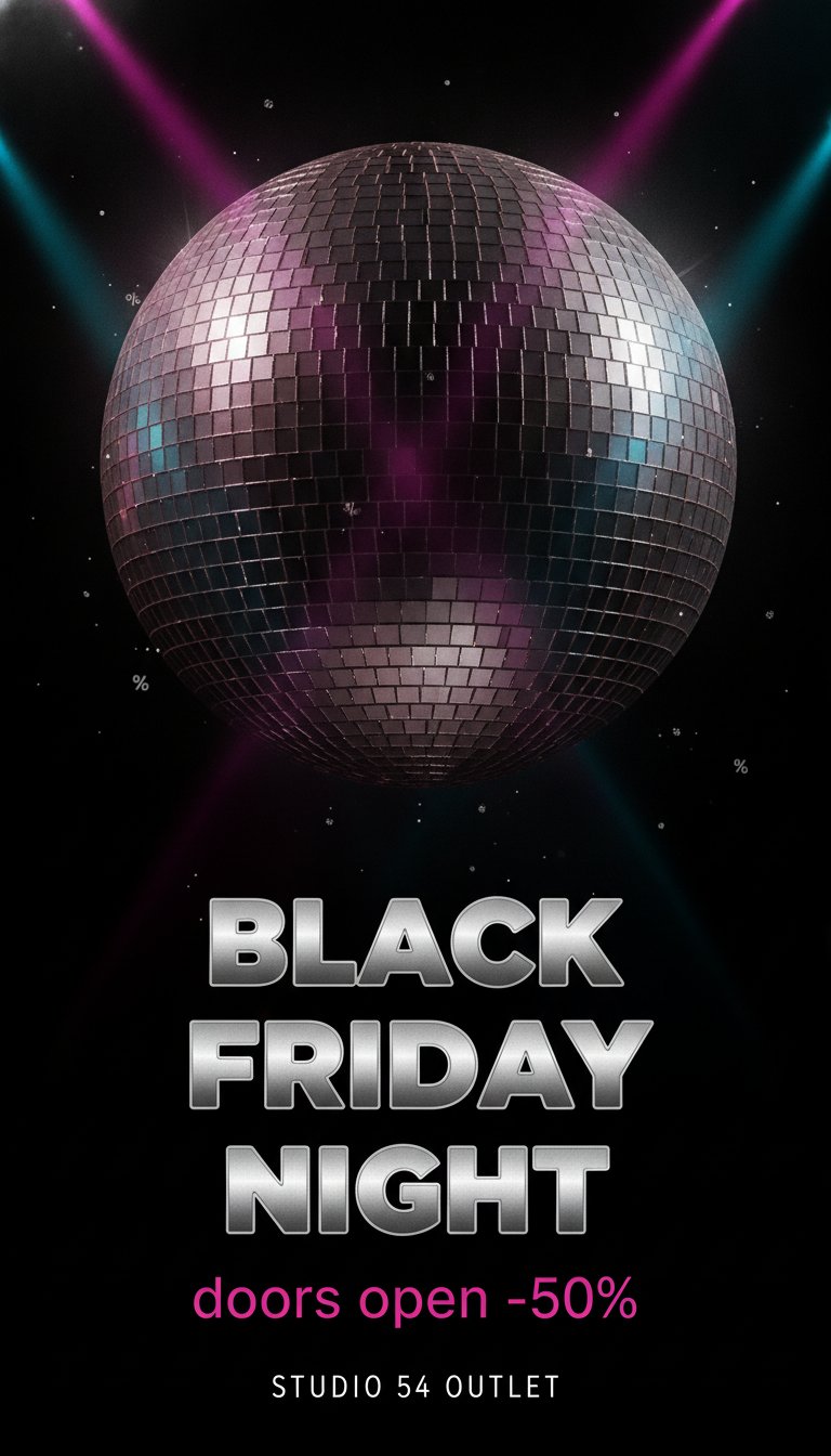Black Friday Night Sale Banner