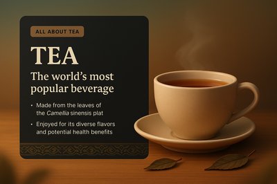3D Illustration of Tea with Informative Blocks