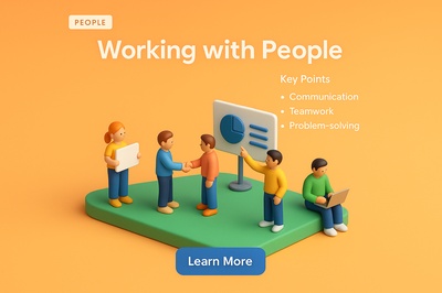 Miniature Scene Illustrating Teamwork and Collaboration