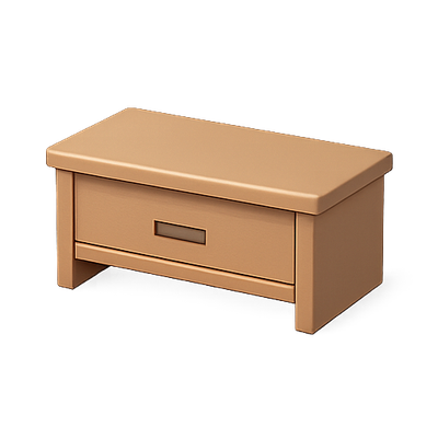 Minimalist Wooden Storage Box with Drawer