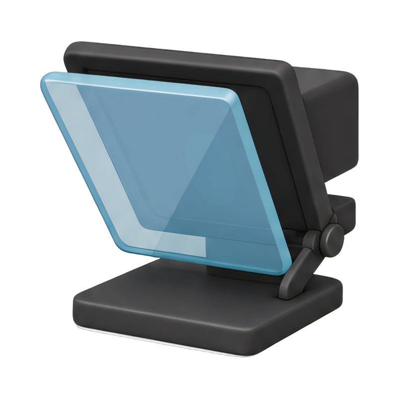 clear teleprompter glass