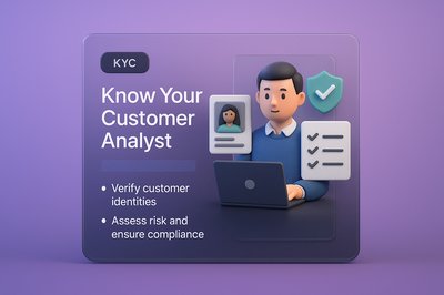 3D Illustration of Know Your Customer Analyst with Modern Design