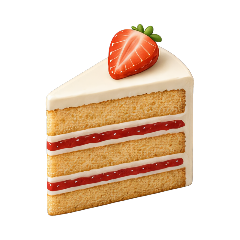 Tall slice of layer cake