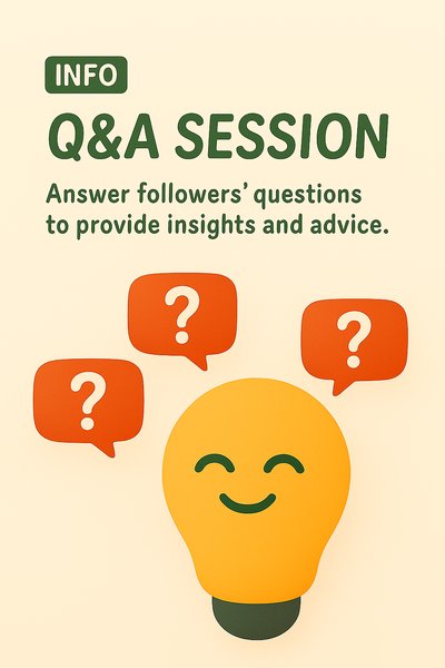 Informative Q&A Session Graphic with Engaging Design